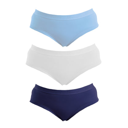 Half Bikini Slip | Panty (Pack of 3) - Blue