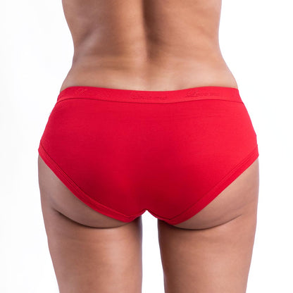 Half Bikini Slip | Panty (Pack of 3) - Red