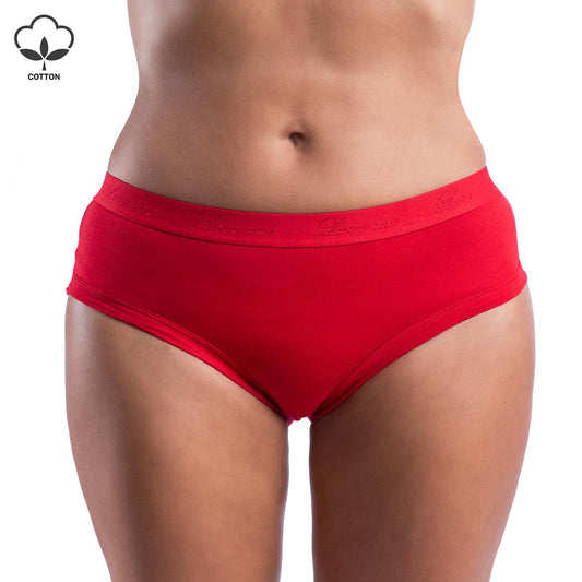 Half Bikini Slip | Panty (Pack of 3) - Red